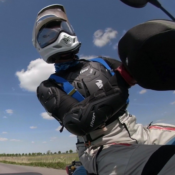 Bei warmem Wetter fahre ich auch mal nur mit der Sentry.