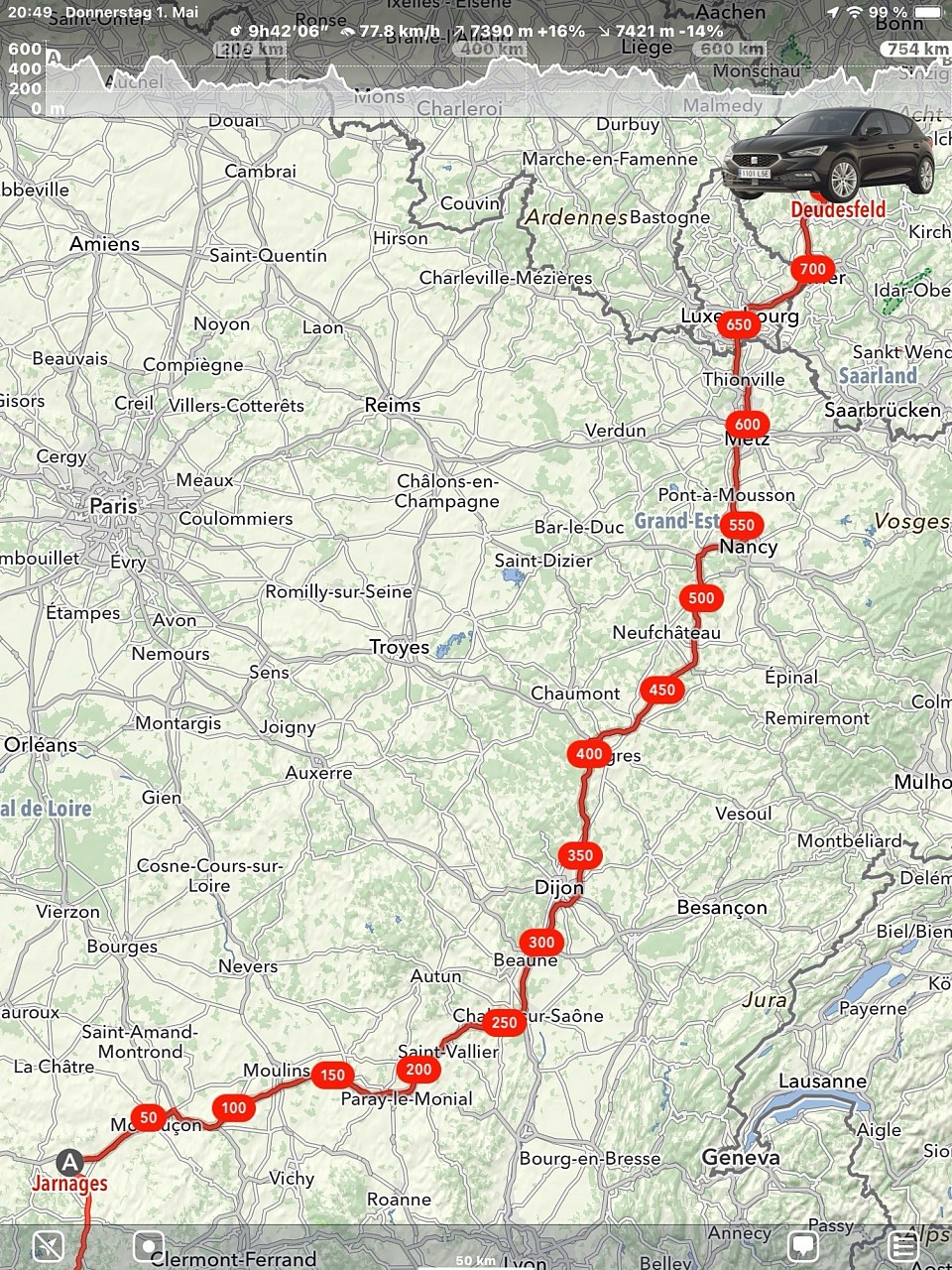 Dritter Reisetag